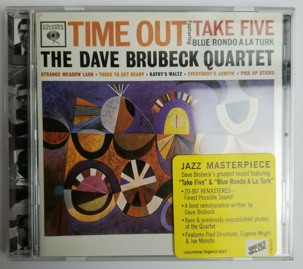 Dave Brubeck Time Out CD Columbia / Legacy CK 65122 | eBay