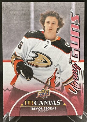 UPPER DECK NHLカード SERIES 1 TREVOR ZEGRAS DUCKS #C117 送料無料 中古 IT1 Trevor Zegras 2021-22 Upper Deck Series 1 Red UD Canvas