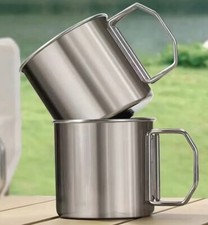 Edelstahl Tasse Becher klappbar   Outdoor Kaf...