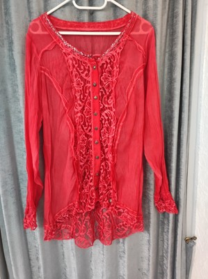 Tredy Longbluse Rot 1