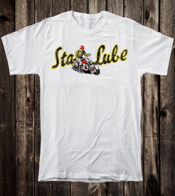 Hot Rod Tee T Shirt Drag Race Racing Nostalgia Sta Lube Motor Oil Motorcycle