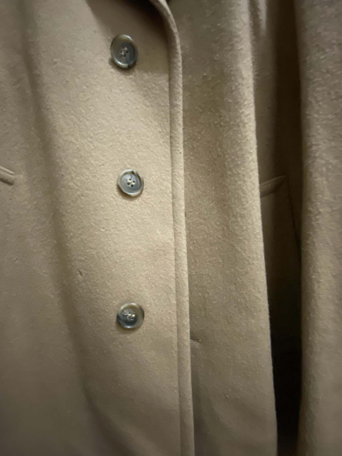 Stratojac Solid Light Brown Wool  Four Button Ove… - image 3