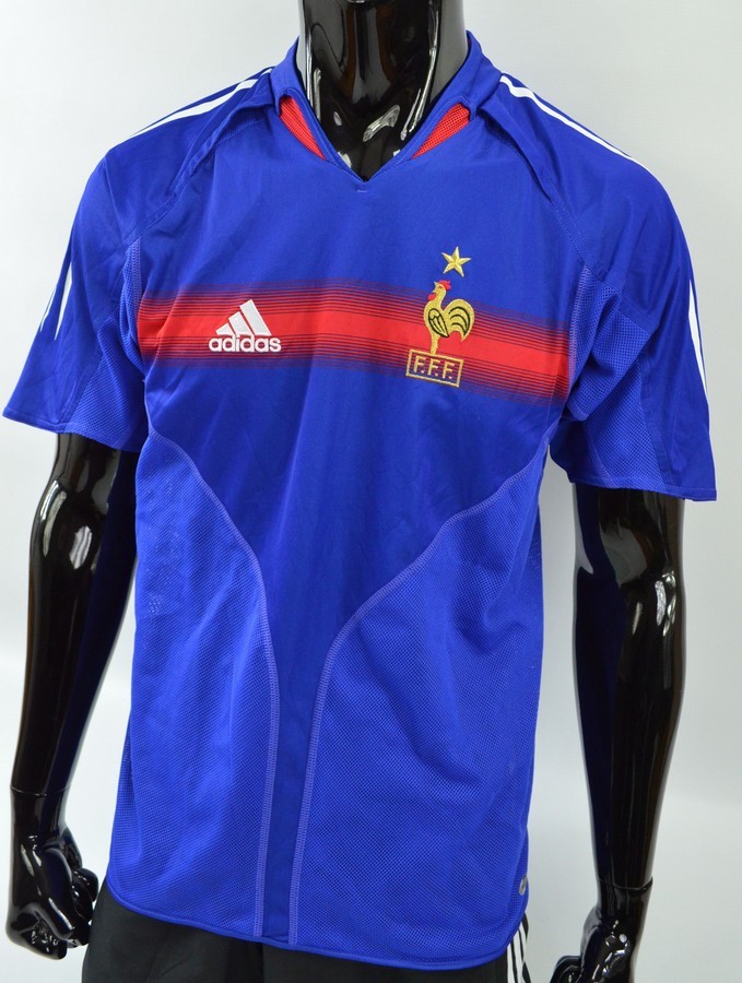 Adidas FFF France EURO 2004-2006 Home Football Shirt SIZE S
