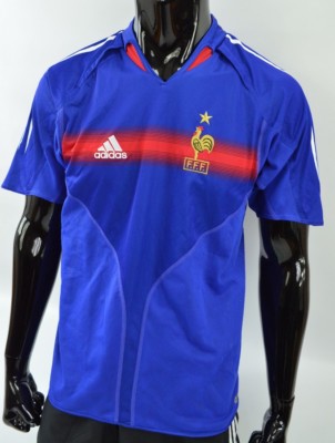 フランス代表 adidas サッカーシャツFFF Mサイズ Adidas FFF France EURO 2004-2006 Home Football Shirt SIZE S
