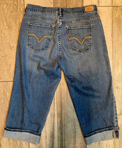 Levis 515 Capri Stretch Jeans Womens Sz 