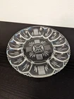 Vintage Federal Glass Georgetown 10.75" Clear Glass Deviled Egg Server