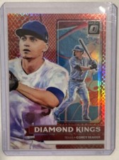2022 Panini Donruss Optic Diamond Kings Red Dragon Prizm 90/99 Corey Seager #15