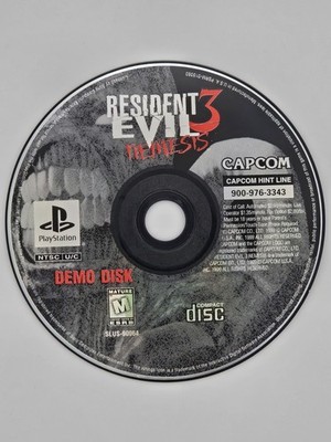 Resident Evil 3 DEMO DISK. PS1! Disk Only! Tested! Good Condition!