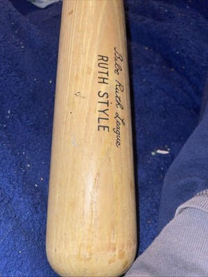Davis Babe Ruth League Style Wooden Baseball Bat Sporting Goods Tulsa 1960s 70s