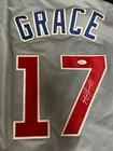 Mark Grace Signed Chicago Cubs Gray Baseball Jersey (JSA) Large