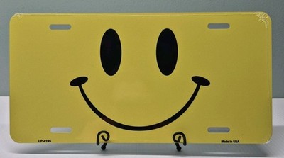 Smiley Face License Plate | Have A Good Day | Aluminum Car Tag