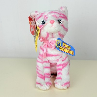 TY 2.0 BEANIE BABY PURRY THE CAT-6''-UNUSED CODE-2007-MWNMT-NICE GIFT 