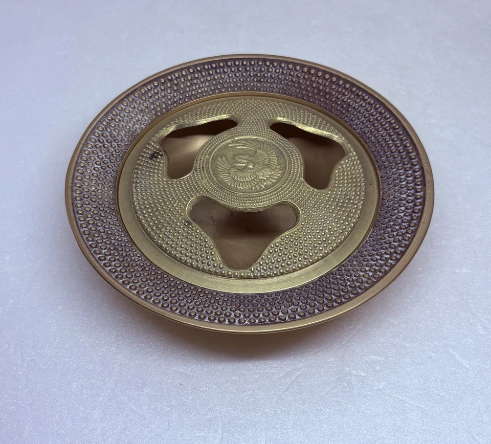 "Quemador/soporte de incienso de latón fundido macizo raro emblema de cisne decoración artística 6"" Corea 36" Foto 2 de 4