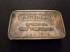 Vintage Engelhard 10 Oz .999+ Silver Bar C Series SN# C109666