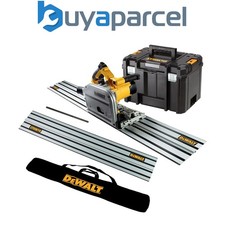 Dewalt DWS520KT Plunge Cut Circular Saw 165mm 240v + 2 x 1.5m Guide Rails + Bag
