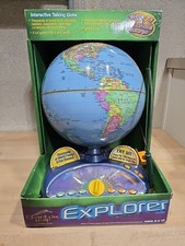 Vintage LeapFrog Explorer Interactive Talking Globe Quantum Leap Intelligent Y2K