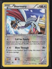 Skarmory 69/108 Rare Roaring Skies Pokemon Reverse Holo Lightly Played