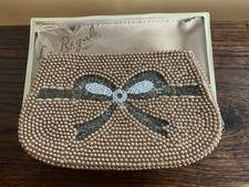 Vintage La Regale New York Hand Beaded Clutch Purse W Original Box Vintage La Regale New York Hand Beaded Clutch Purse W Original Box