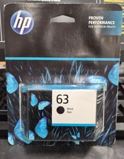 NEW HP 63 Black Standard Yield Ink Cartridge