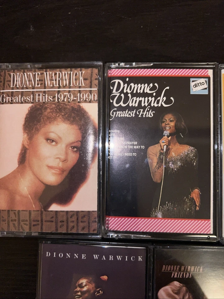 Lot of 5 Dionne Warwick R&B pop soul cassette tapes Cassettes tape female vocals Foto 3 de 4