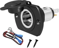 DaierTek 12V Cigarette Lighter Socket 12 Volt Power Outlet Replacement Plug Sock