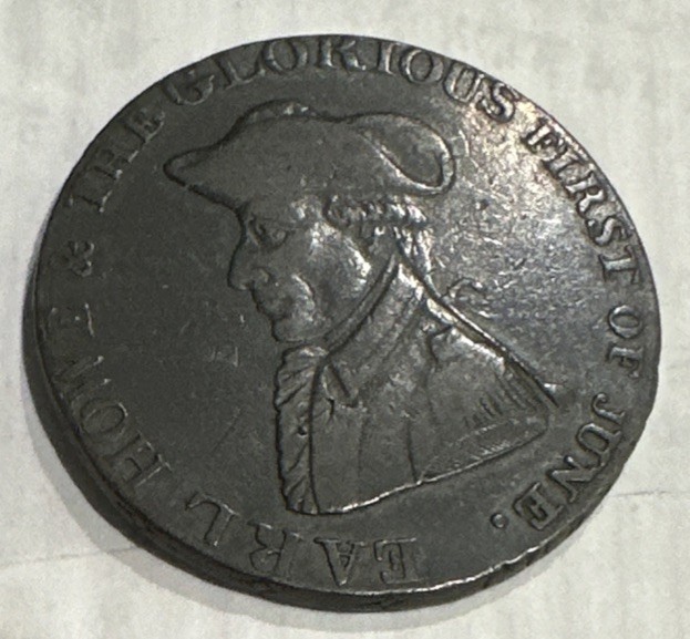 1774 Post Colonial Trade Dollar Earl Howe Glorious First Of June 