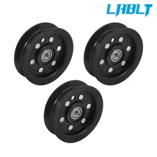 LABLT 3 Pack Flat Idler Pulleys For Toro MX6050 106-2175 1062175 Z5000 Z5020