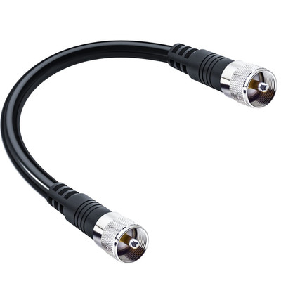 RG8X Coax Cable, 1Ft 12Inch Short PL259 Jumper CB Antenna Cable UHF Male Connec