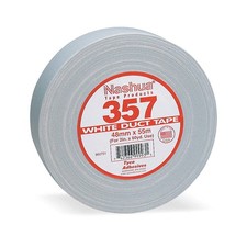 NASHUA 357 Duct Tape,White,1 7/8 in x 60 yd,13 mil 15R447