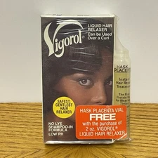 VTG Vigorol Liquid Hair Relaxer No Lye Shampoo-in w/ Placenta Vial (MOVIE PROP)