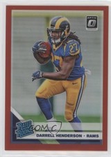 2019 Panini Donruss Optic Rated Rookie Red Prizm /99 Darrell Henderson #160 on6