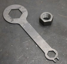 1 Fine Thread Arbor Nut And Wrench For Drum Doktor Fmc John Bean Brake Lathe