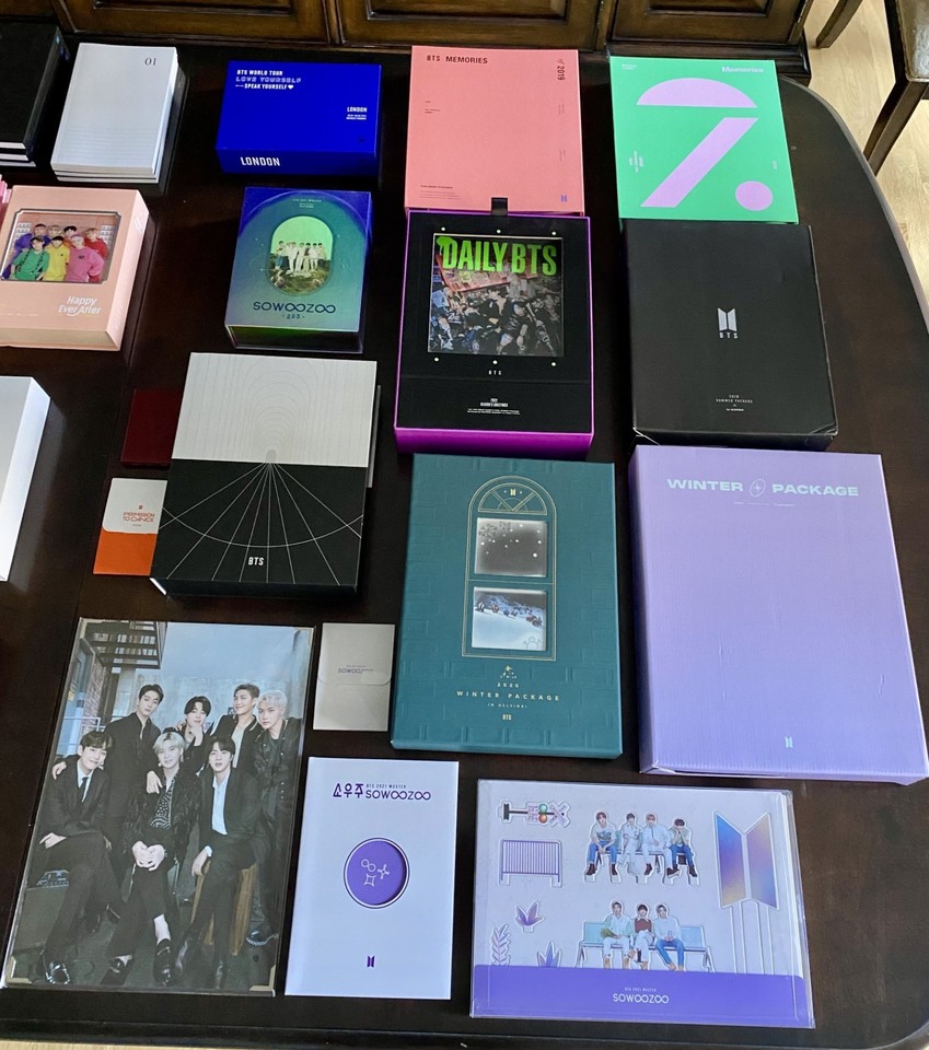 BTS KPOP Album/DVD/Merchandise Lot (UNSEALED, PHOTOCARDS INCLUDED) | eBay