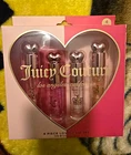 Juicy Couture 4-Piece Lovely Lip Oil Set - Cherry Raspberry Rose Strawberry