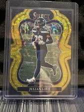 2025 Panini Select - Suite Level Julian Love #315 Gold Disco Prizm /10
