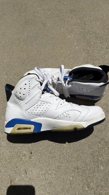 2014 Air Jordan 6 Retro Sport Blue Size 9.5 384664-107 No Box Used