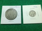 Silver 1901s Barber Half 847,044 Mintage Semi-Key-1926 Mercury Dime