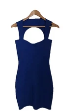Boohoo Dress Blue Size 6 In Good Condition Cocktail Birthday Xmas Party Summer !