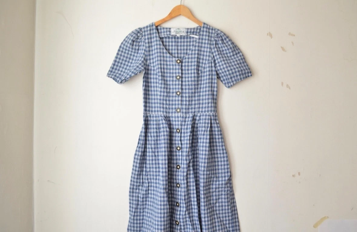 Plaid Blue Dresses for Women for sale | eBay