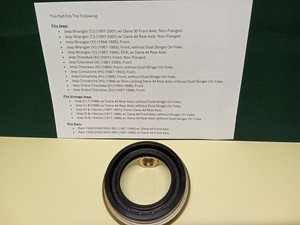 Differential Pinion Seal fits 1987-2000 Jeep Grand Cherokee, Wrangler Comanche