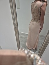 Elegantes Abendkleid von eDressit – Größe 34, Farbe Rosé/Lachs