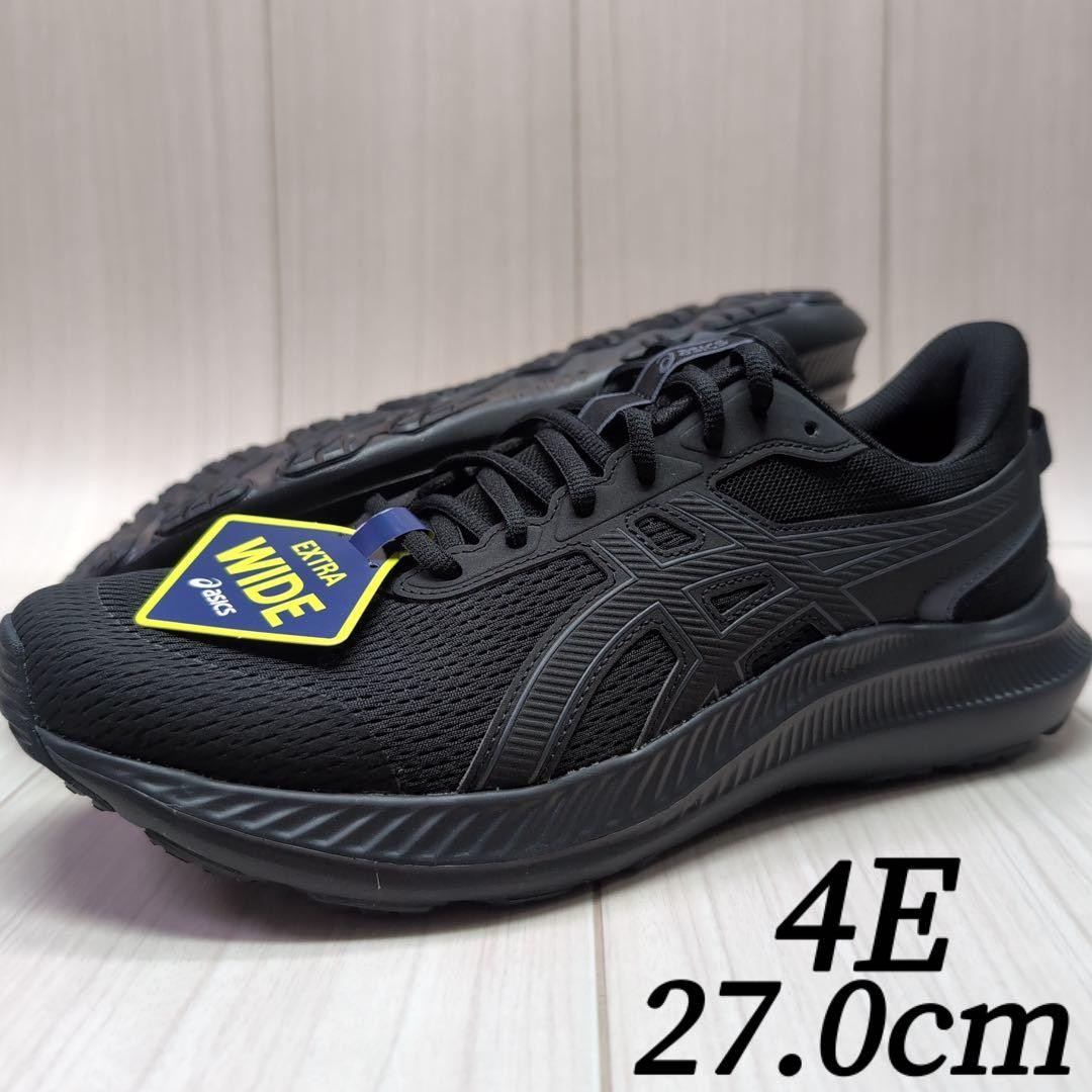 Asics JOLT5 Men's Running Shoes 4E Wide Black 27cm New Free Shipping