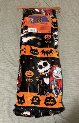 Disney Nightmare Before Christmas Silk Touch Throw Blanket Halloween Jack Sally