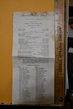 1964 Monticello High School Commencement Program Arkansas Robert F. Hyatt Field