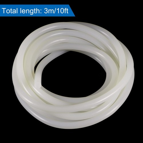 Silicone Pieghevole Inserto Duro Tubo 6mm 10 piedi Bianco Morbido - Afbeelding 2 van 6