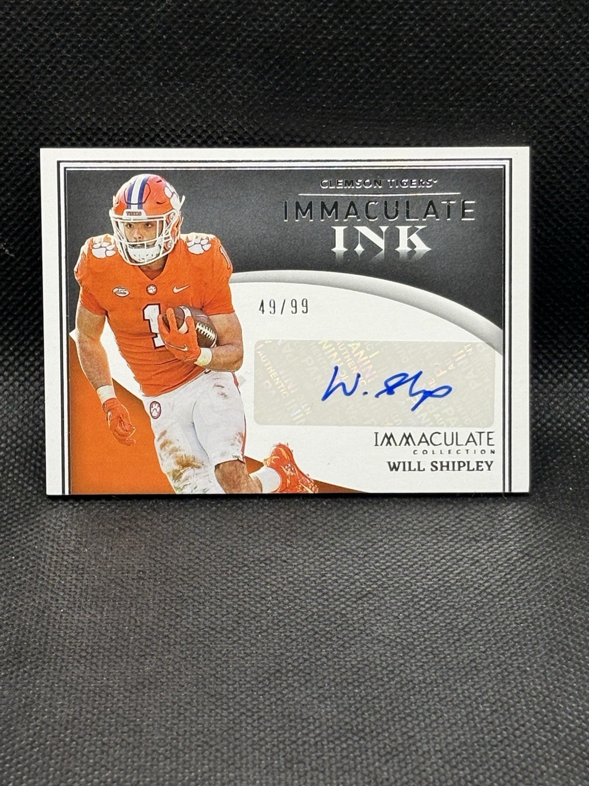 2022 Panini Immaculate Ink WILL SHIPLEY AUTO /99 Clemson Tigers