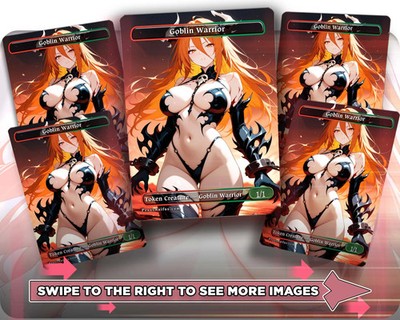 Goblin Warrior (5) - 5x Waifu Tokens Custom Cards
