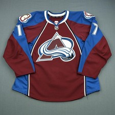2012-13 Aaron Palushaj Colorado Avalanche Game Used Worn Hockey Jersey NHL