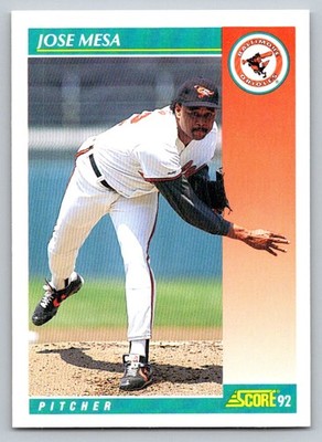 1992 Score #707 Jose Mesa Baltimore Orioles