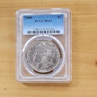 1889 Morgan Dollar PCGS MS63 Silver $1 Coin Philadelphia Uncirculated